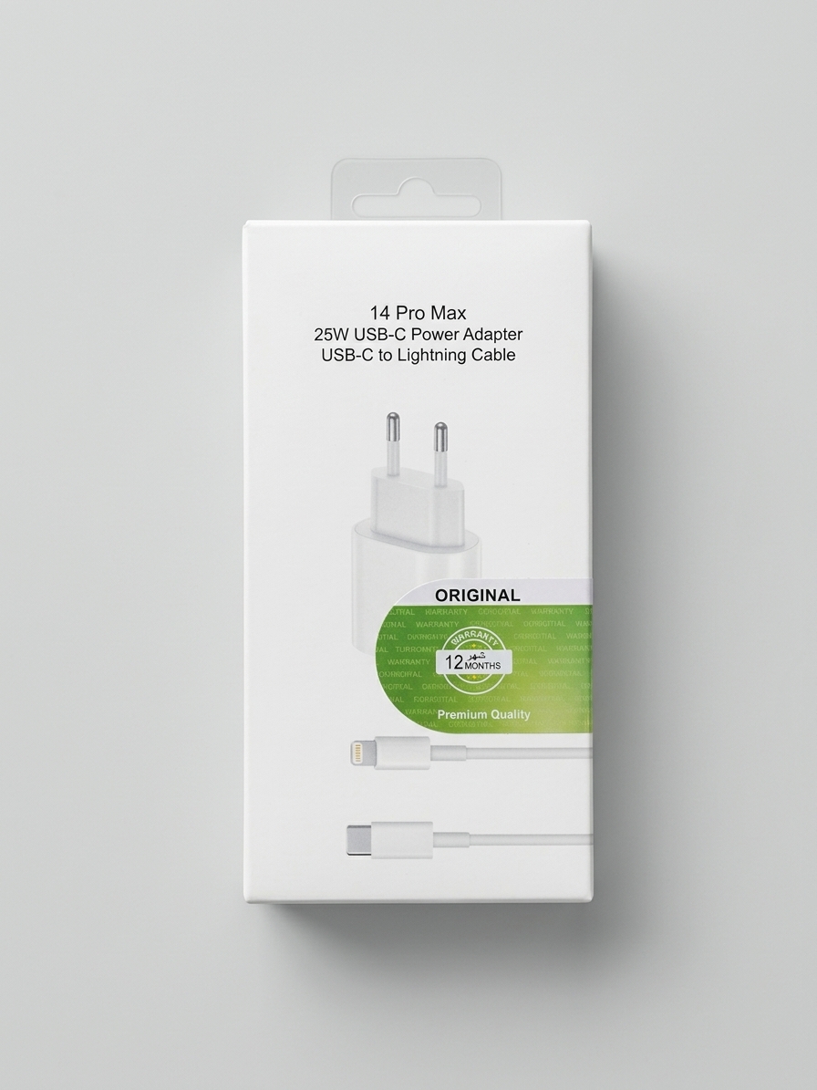 شاحن USB 25W مع كابل USB-C